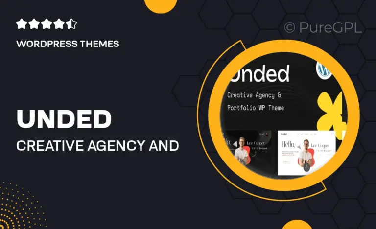 unded creative agency and portfolio wordpress theme