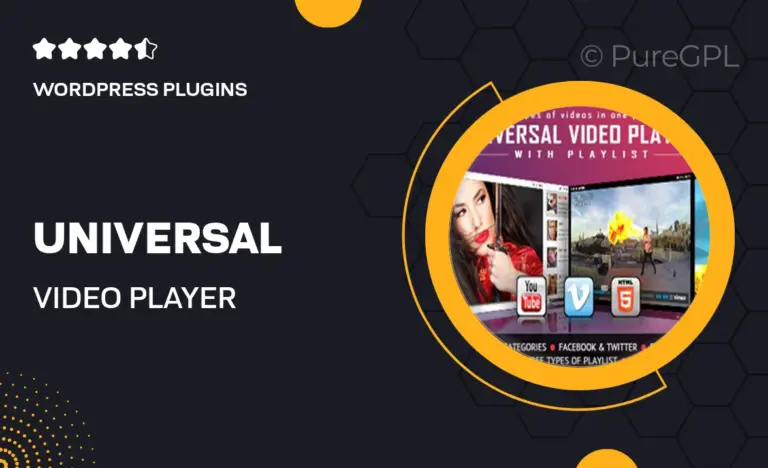 universal video player youtube vimeo self hosted elementor widget