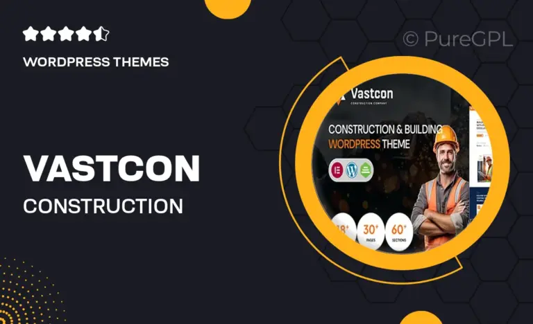 vastcon construction building wordpress theme