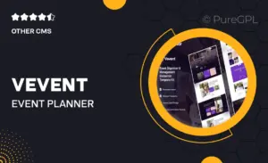 Vevent – Event Planner & Organizer Elementor Template Kit