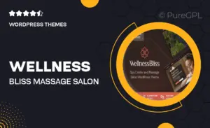 Wellness Bliss – Massage Salon & Spa WordPress Theme