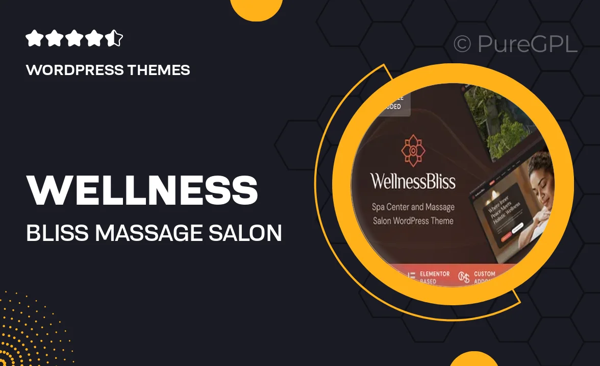 Wellness Bliss – Massage Salon & Spa WordPress Theme