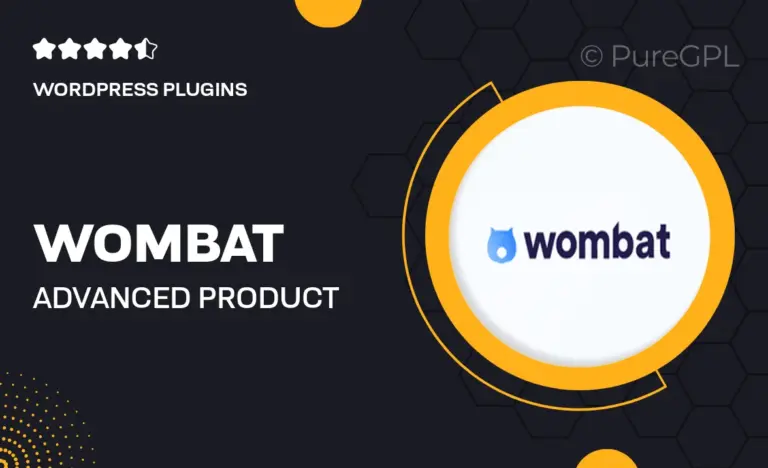 wombat advanced product fields pro for woocommerce