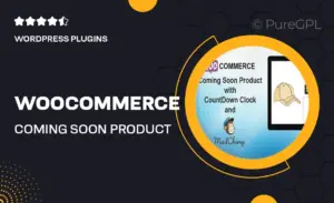 WooCommerce Coming Soon Product with Countdown