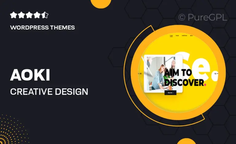 aoki creative design agency theme