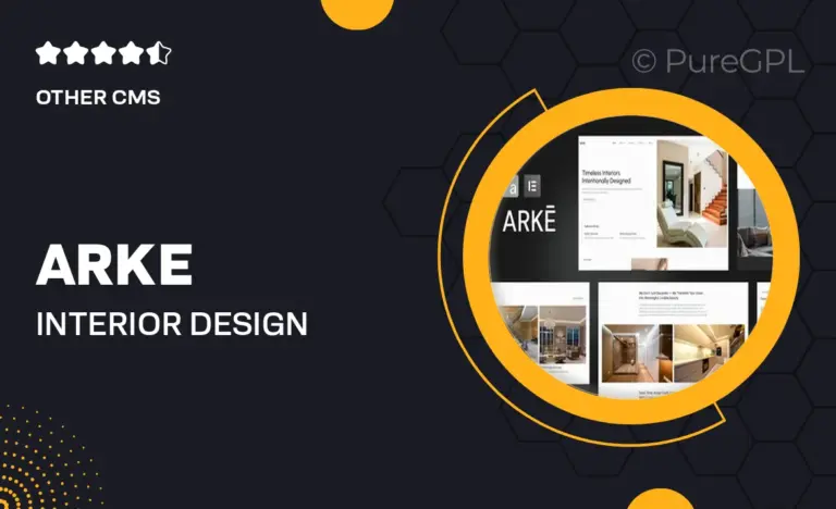 arke interior design studio elementor template kit