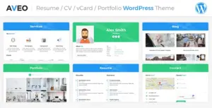 Aveo | CV/Resume WordPress Theme