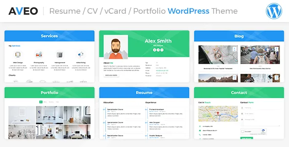Aveo | CV/Resume WordPress Theme
