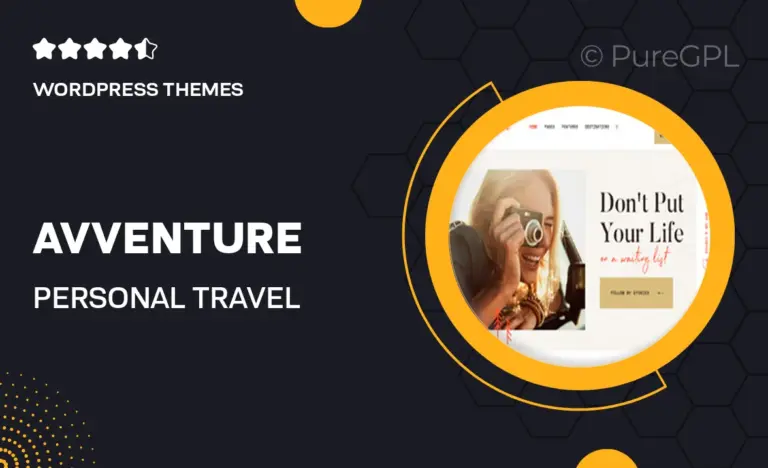 avventure personal travel lifestyle blog wordpress theme