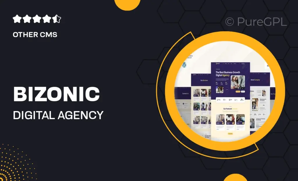 Bizonic – Digital Agency & Business Elementor Template Kit