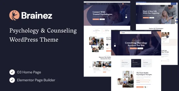 Brainez – Psychology And Counseling WordPress Theme