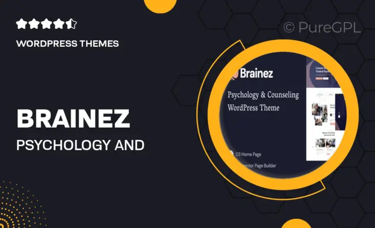 brainez psychology and counseling wordpress theme