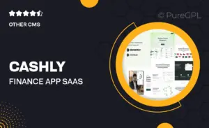 Cashly – Finance App & SaaS Showcase Elementor Template Kit