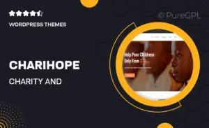 Charihope – Charity and Donation WordPress Theme