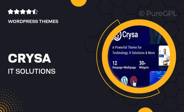 crysa it solutions wordpress theme