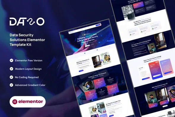 dataso data security solutions elementor template kit 1