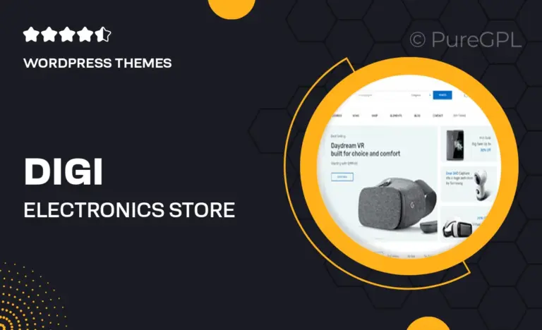 digi electronics store woocommerce theme