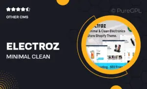 Electroz – Minimal & Clean Electronics Store Shopify 2.0 Theme