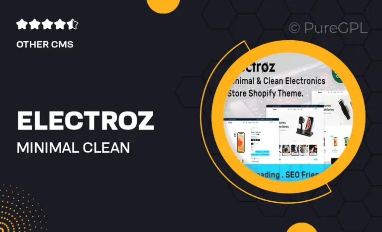 electroz minimal clean electronics store shopify 2 0 theme