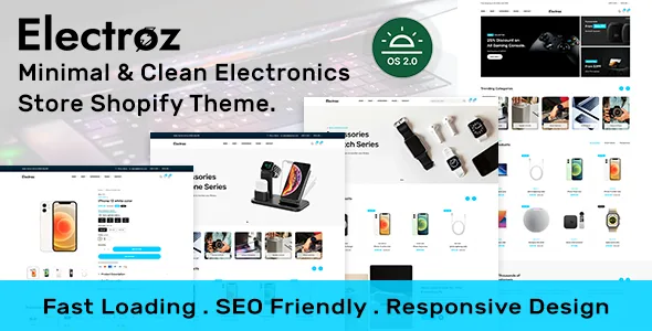 electroz minimal clean electronics store shopify 20 theme