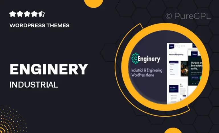enginery industrial engineering wordpress theme