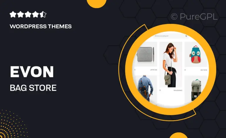 evon bag store woocommerce wordpress theme