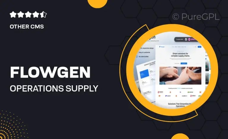 flowgen operations supply chain consulting elementor template kit