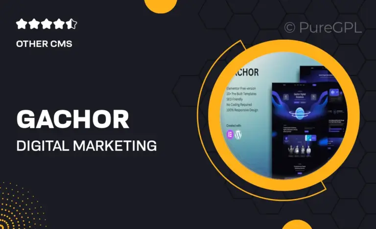 gachor digital marketing agency elementor template kit