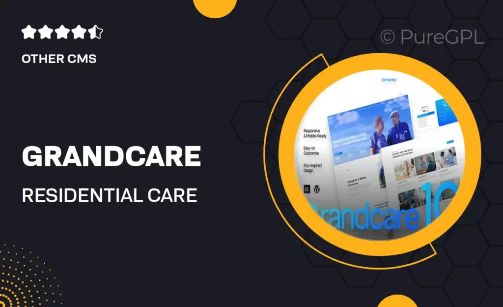 Grandcare – Residential Care Elementor Template Kit 44 Grandcare – Residential Care Elementor Template Kit