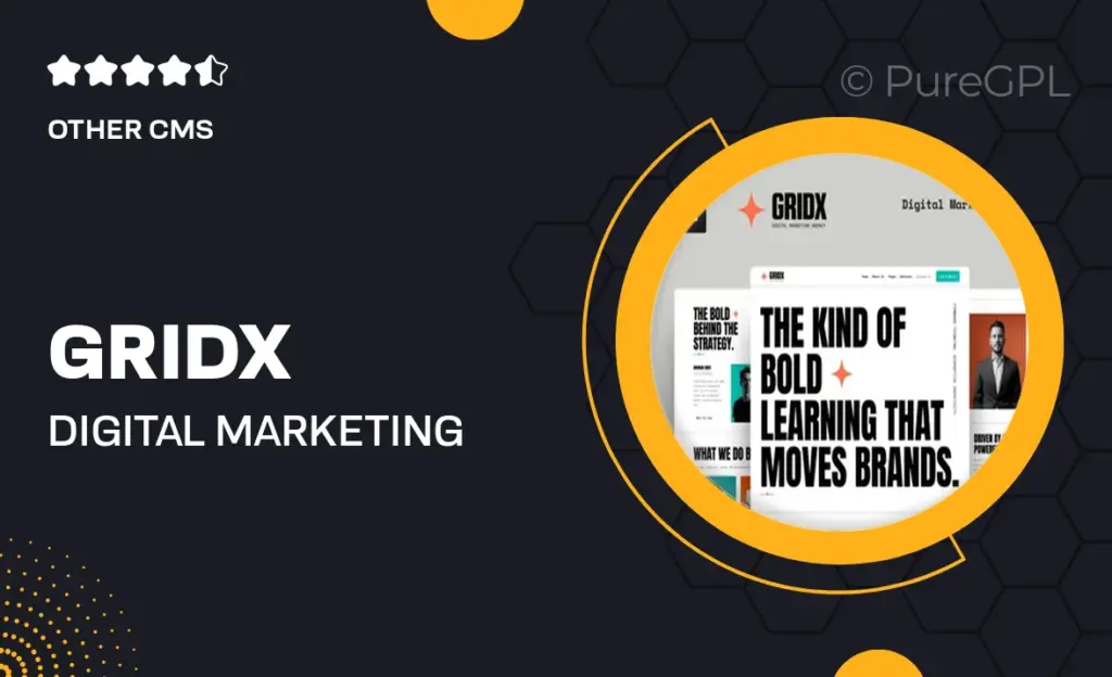 GridX – Digital Marketing Agency Elementor Template Kit