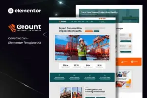 Grount – Construction Elementor Template Kit