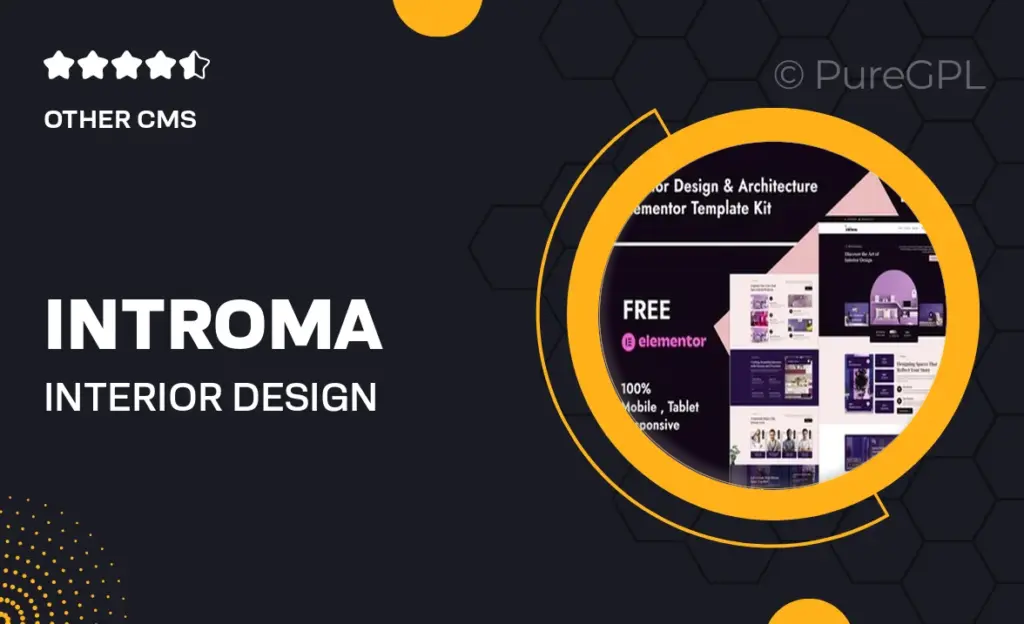 Introma – Interior Design & Architecture Elementor Template Kit