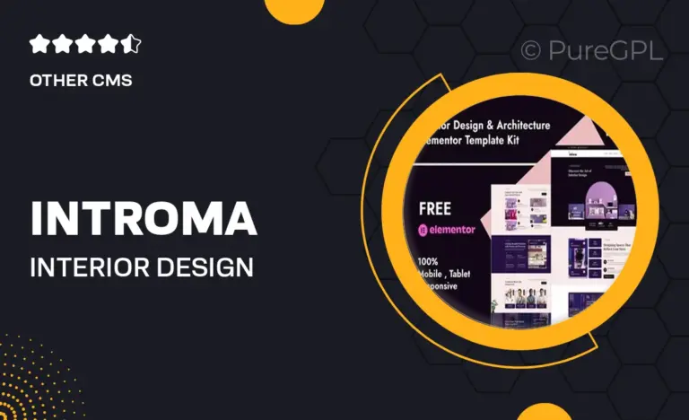 introma interior design architecture elementor template kit