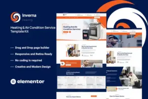 Inverna – Heating & Air Condition Service Template Kit