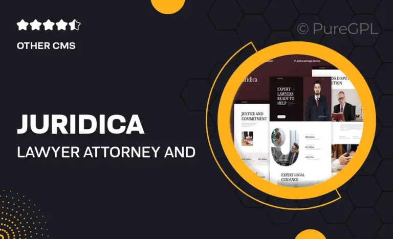 juridica lawyer attorney and law firm elementor pro template kit