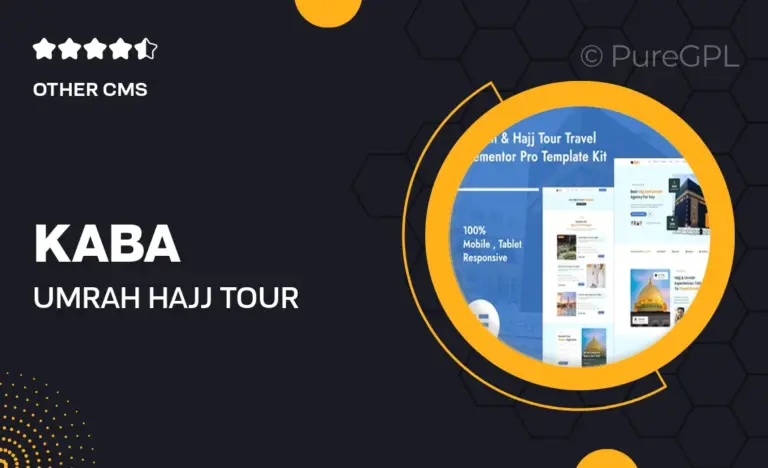 kaba umrah hajj tour travel elementor pro template kit
