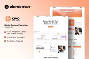 Kivo – Digital Agency Elementor Template Kit