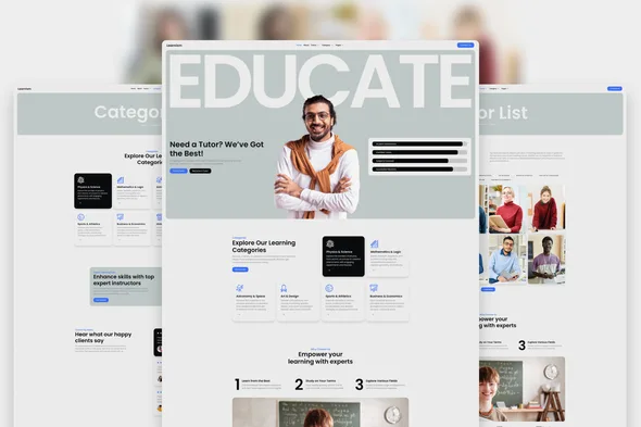 learnism professional online courses elementor template kit 1