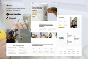 LockFix – Locksmith & Key Maker Service Elementor Template Kit