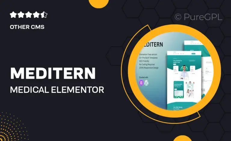 meditern medical elementor template kit