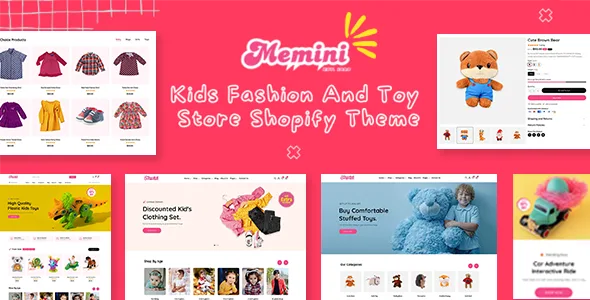 memini modern minimal kids fashion toy store shopify theme 1