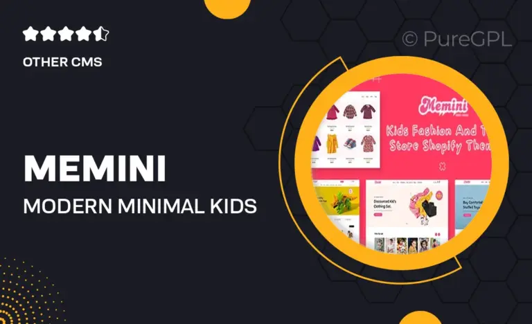 memini modern minimal kids fashion toy store shopify theme