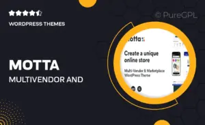 Motta – Multi-Vendor and Marketplace WordPress Theme