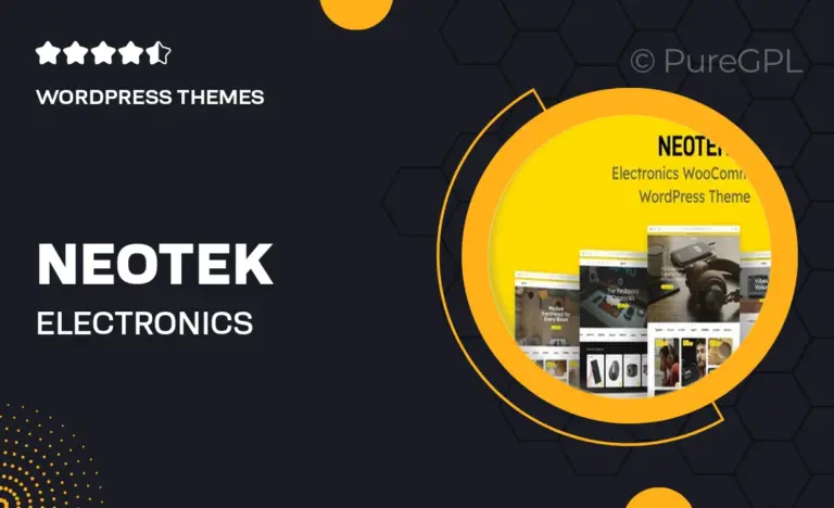 neotek electronics wordpress theme