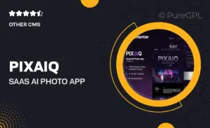 Pixaiq – Saas AI Photo App Elementor Template Kit
