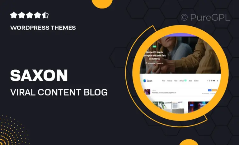 saxon viral content blog magazine marketing wordpress theme