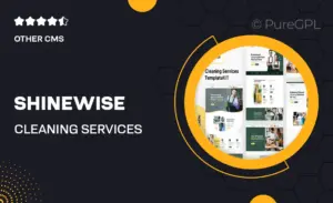 Shinewise – Cleaning Services Elementor Template Kit