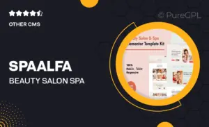 SpaAlfa – Beauty Salon & Spa Elementor Pro Template Kit