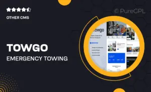 Towgo – Emergency Towing Service Elementor Template Kit
