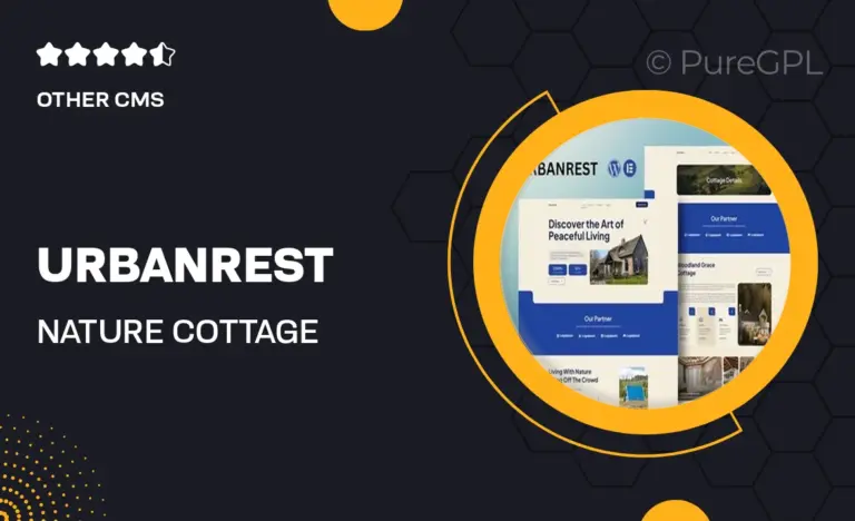 urbanrest nature cottage elementor template kit